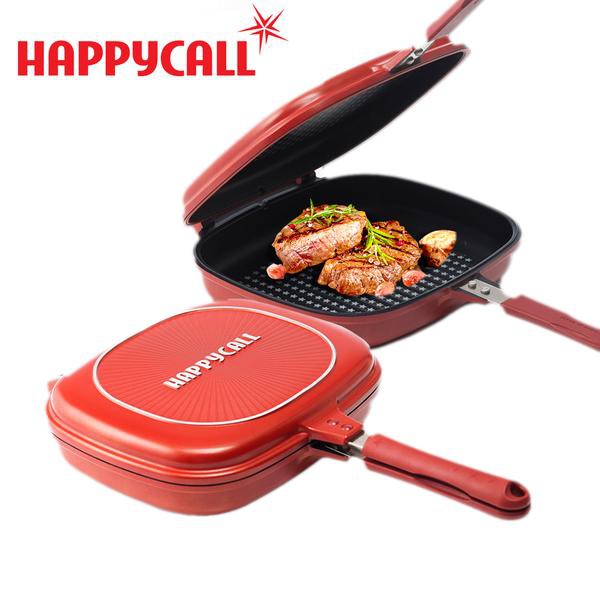 Happycall - Nonstick Double Pan, Omelette Pan, Flip Pan, Square