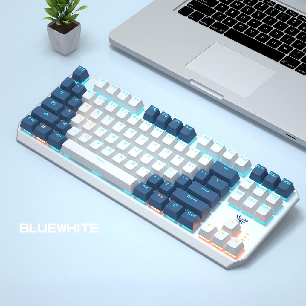 AULA F3087 Mechanical Keyboard Blue Brown Black Switch 87keys TKL