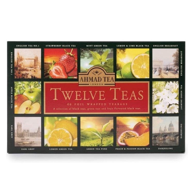 Ahmad Tea Twelve Teas, 60 Count Assorted, 120g | Shopee Philippines