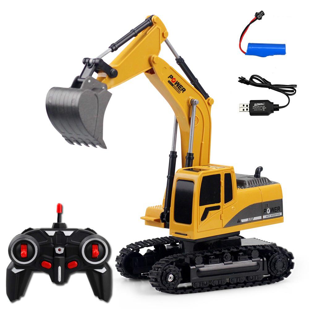 1:24 RC Excavator Engineering Car Toy Alloy and Plastic Excavator for ...