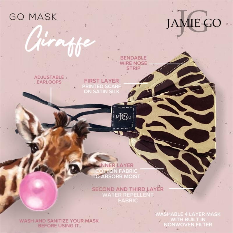 Go mask GIRAFFE by Jamie Go Atelier | Shopee Philippines