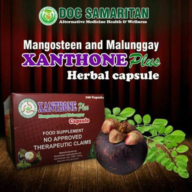 Authentic Xanthone Plus (Mangosteen and Malunggay Capsule) Shopee