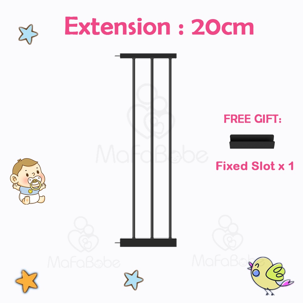 Mafababe Safety Metal Gate Fence Guard For Baby Pet Gate with Wall Pressure Mounted Frame Child