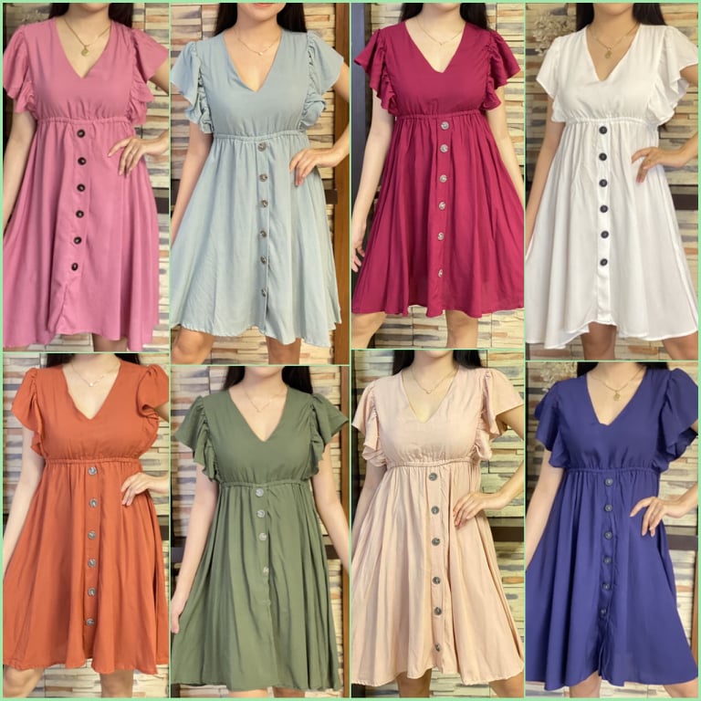 Aubrey Challis Butterfly Button Down Dress Shopee Philippines