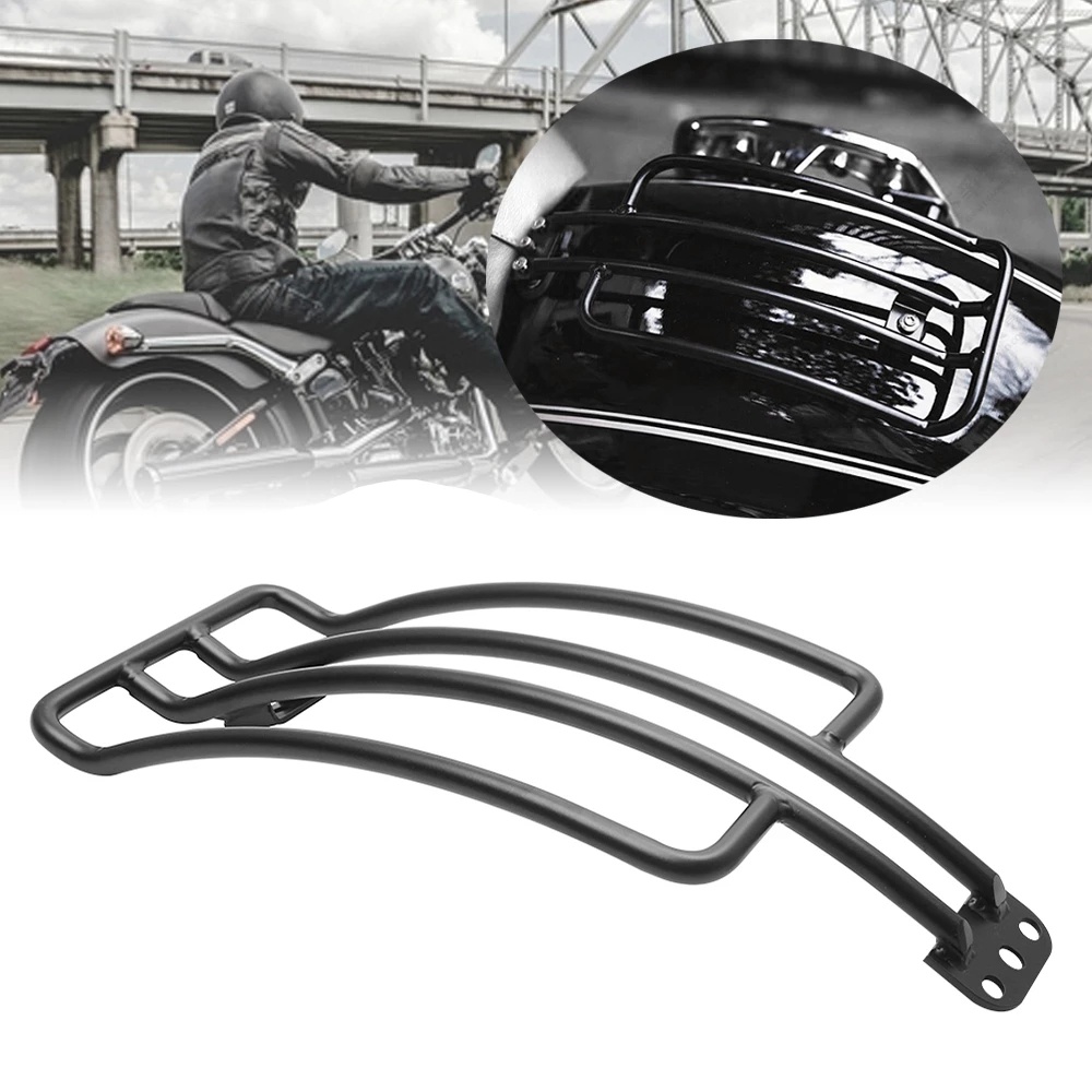 Motorcycle Matte Black Rear Solo Seat Luggage Rack Support Shelf For ...