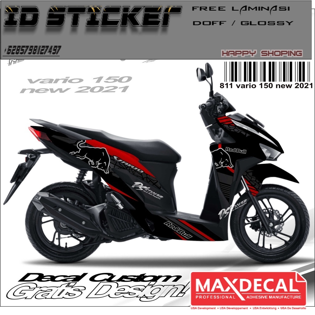 811 sticker decal vario 150 new 2021 fullbody custom design | Shopee ...