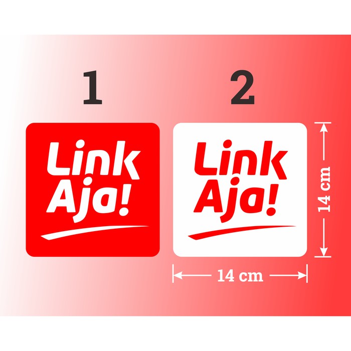 Sticker Link Aja wall glass Sticker digital payment non cashless ...