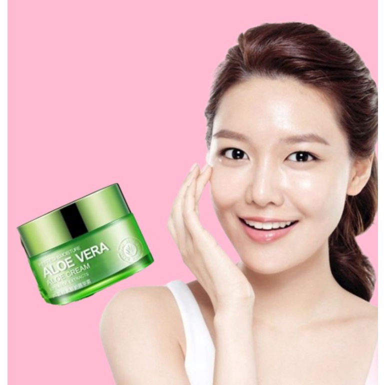 Bioaqua Essence Cream , Aloe vera Moisturizing cream 50g Shopee