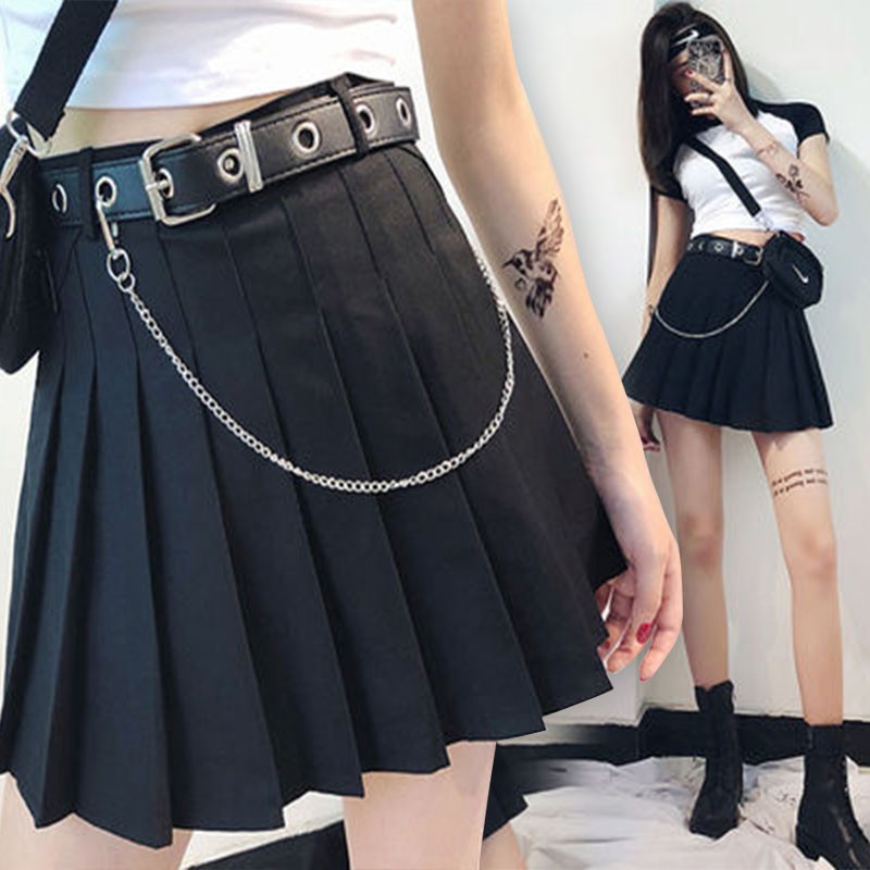 Black tennis outlet skirt korean