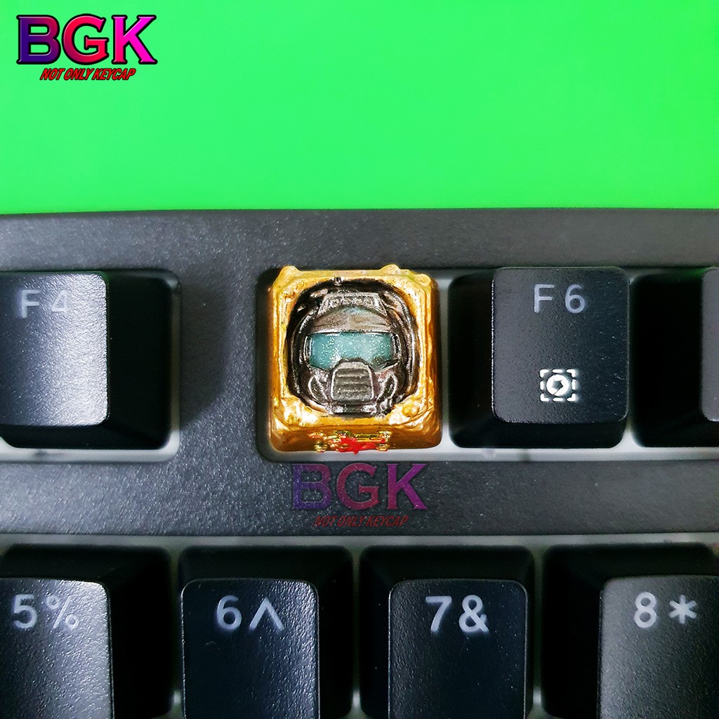 Extremely beautiful Doom Slayer V2 Trans-LED Odd Keycap (unique resin ...