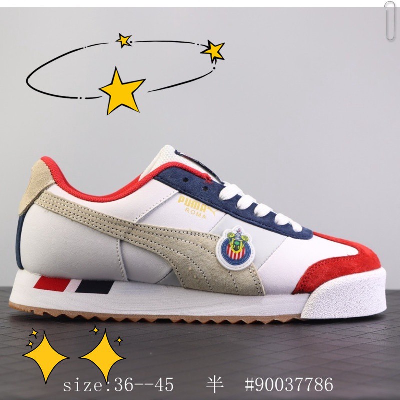 New Arrivals Picture Puma Chivas Roma Joint Red and Blue Stitching Suede Casual Sneakers Sport Shoes