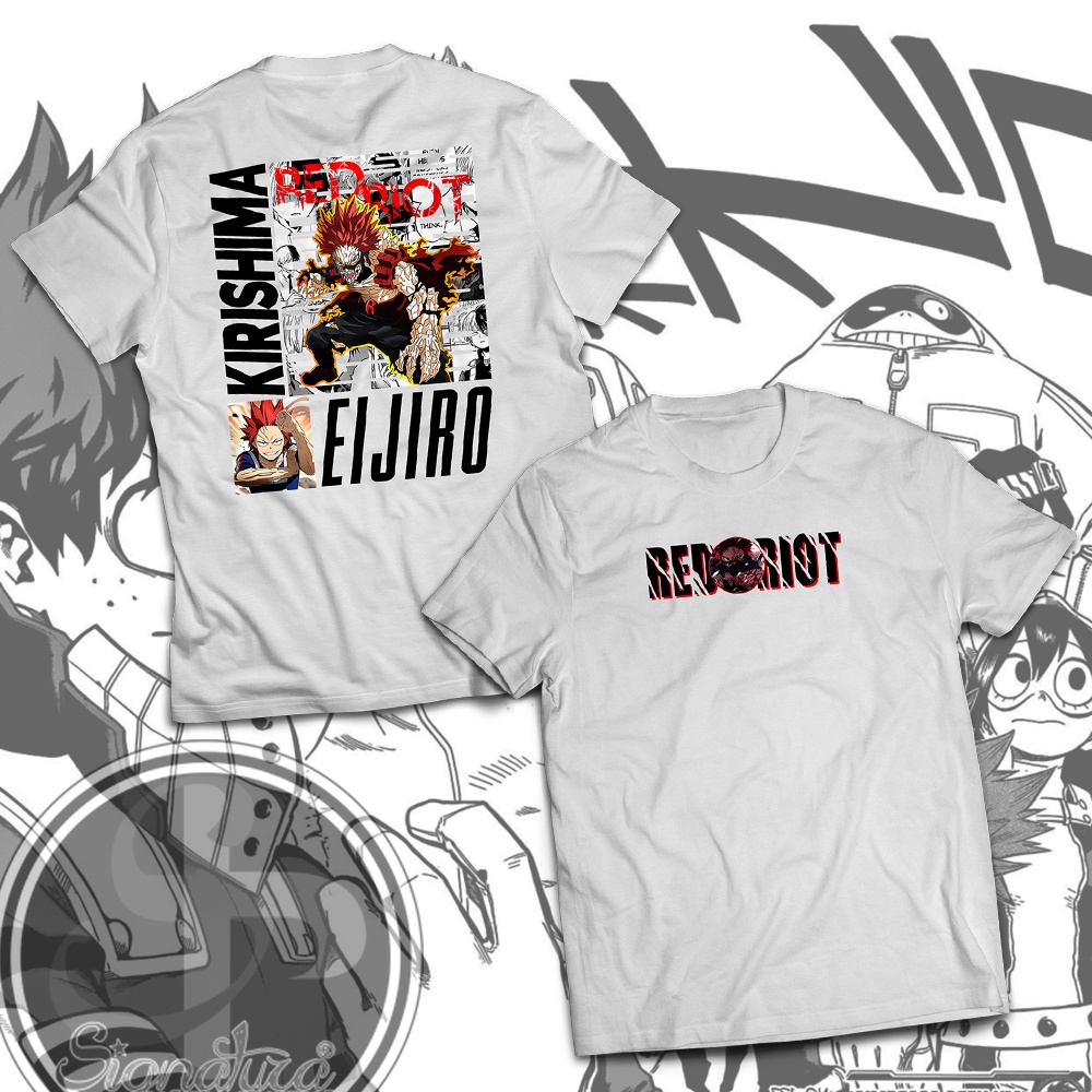 Signatura Tees Anime Shirts My Hero Academia | Eijiro Kirishima Red ...