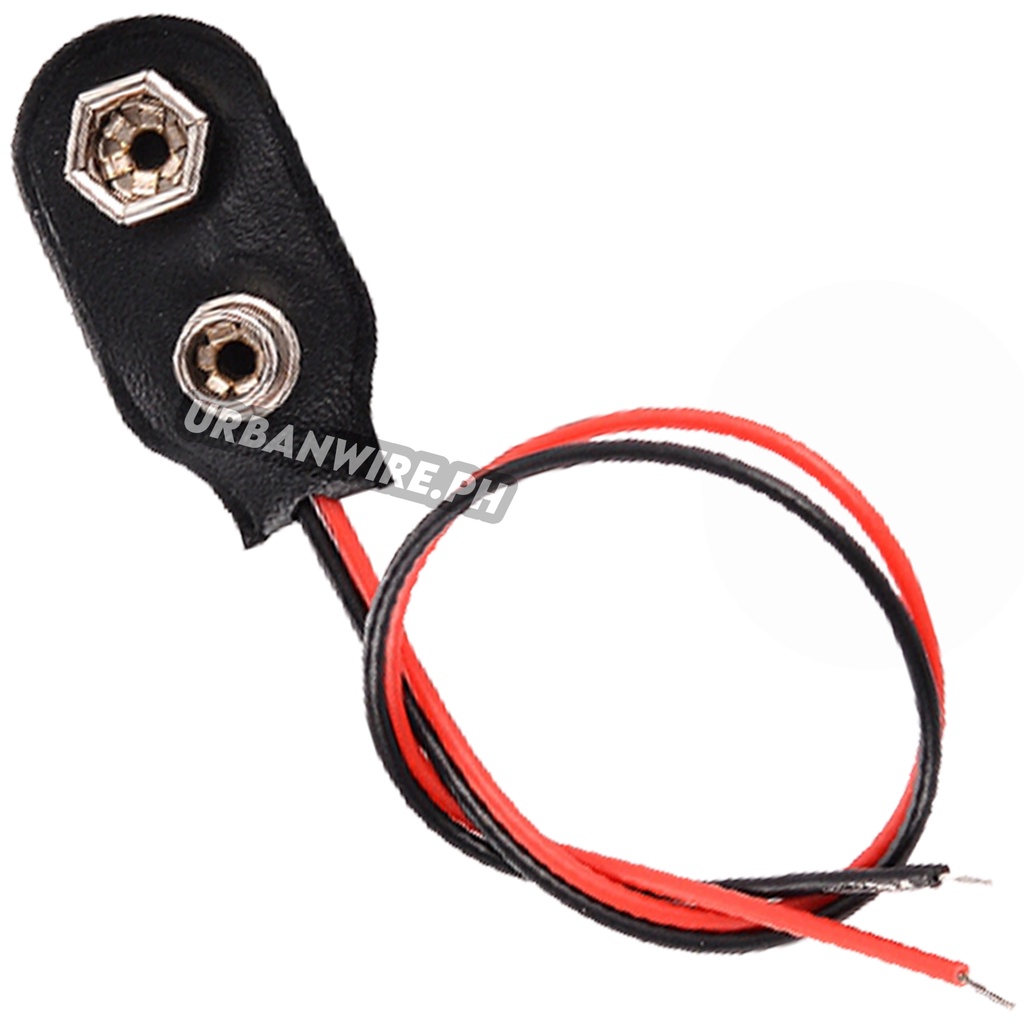 Bulk 50 PACK Pcs 9V Volt Battery Snap Clip Connector Black 