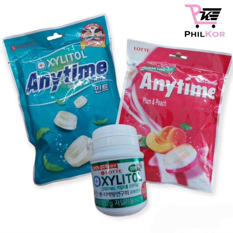 Lotte Xylitol 52g Xylitol Anytime 92g Plum and Peach 74g BTS 35g Shopee Philippines