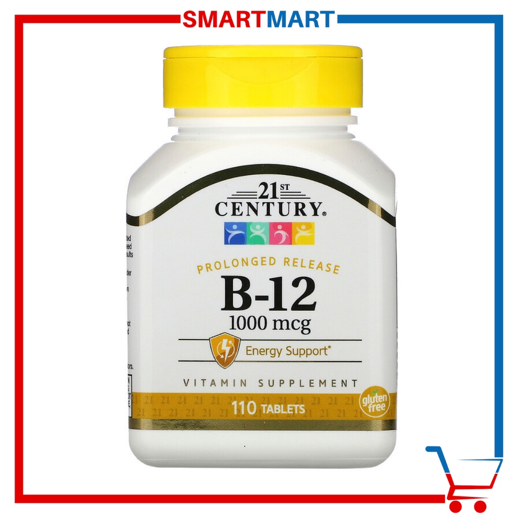 21st Century B12 Vitamin B12 Prolonged Release 1000 mcg / 500 mcg 110