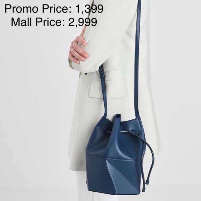 Charles and keith hot sale drawstring bag