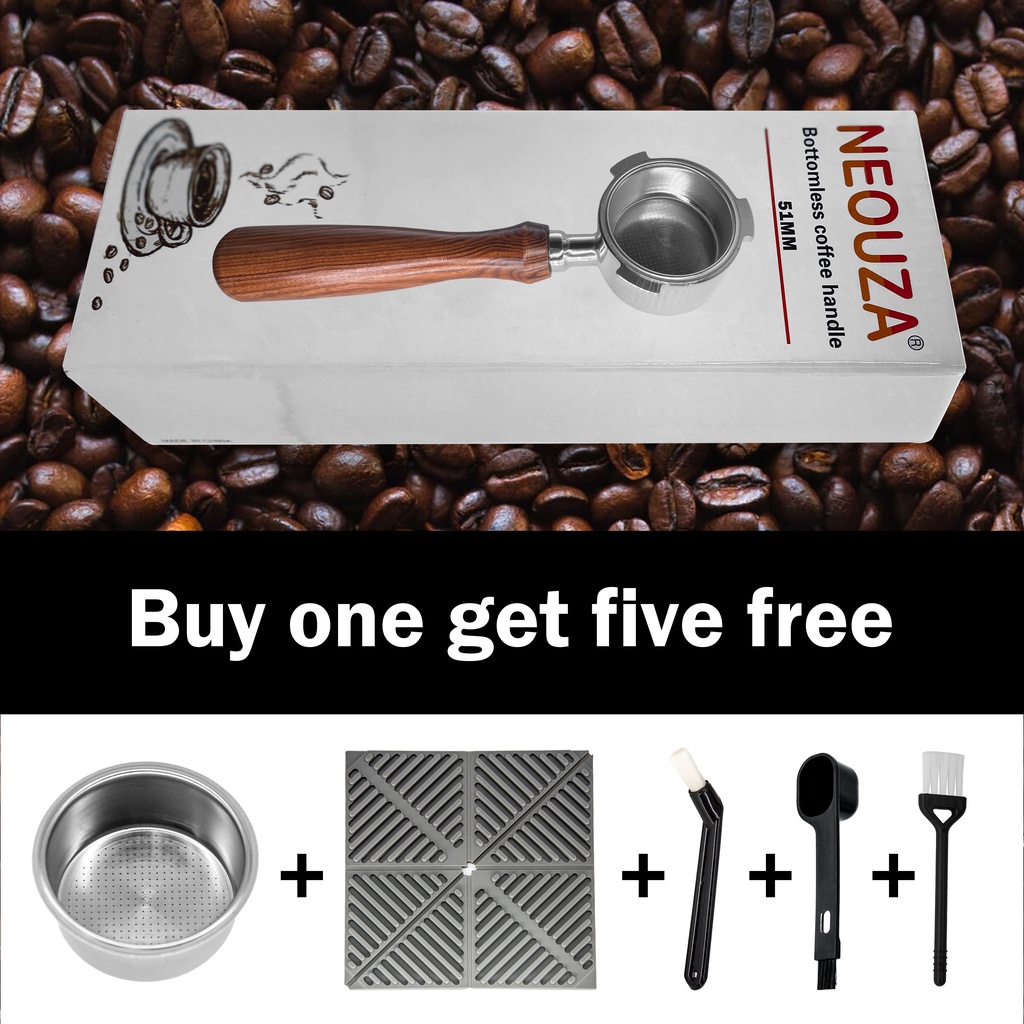 Langdurige Metalen Koffie Portafilter Mand Lente, 5 Stks voor