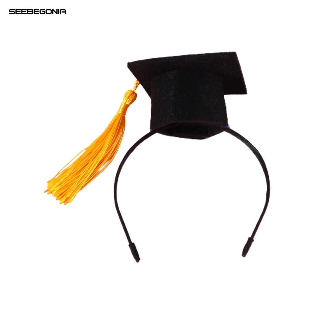 New* Dog Graduation Headband Cat Graduation Caps Neck Collar Photo Prop