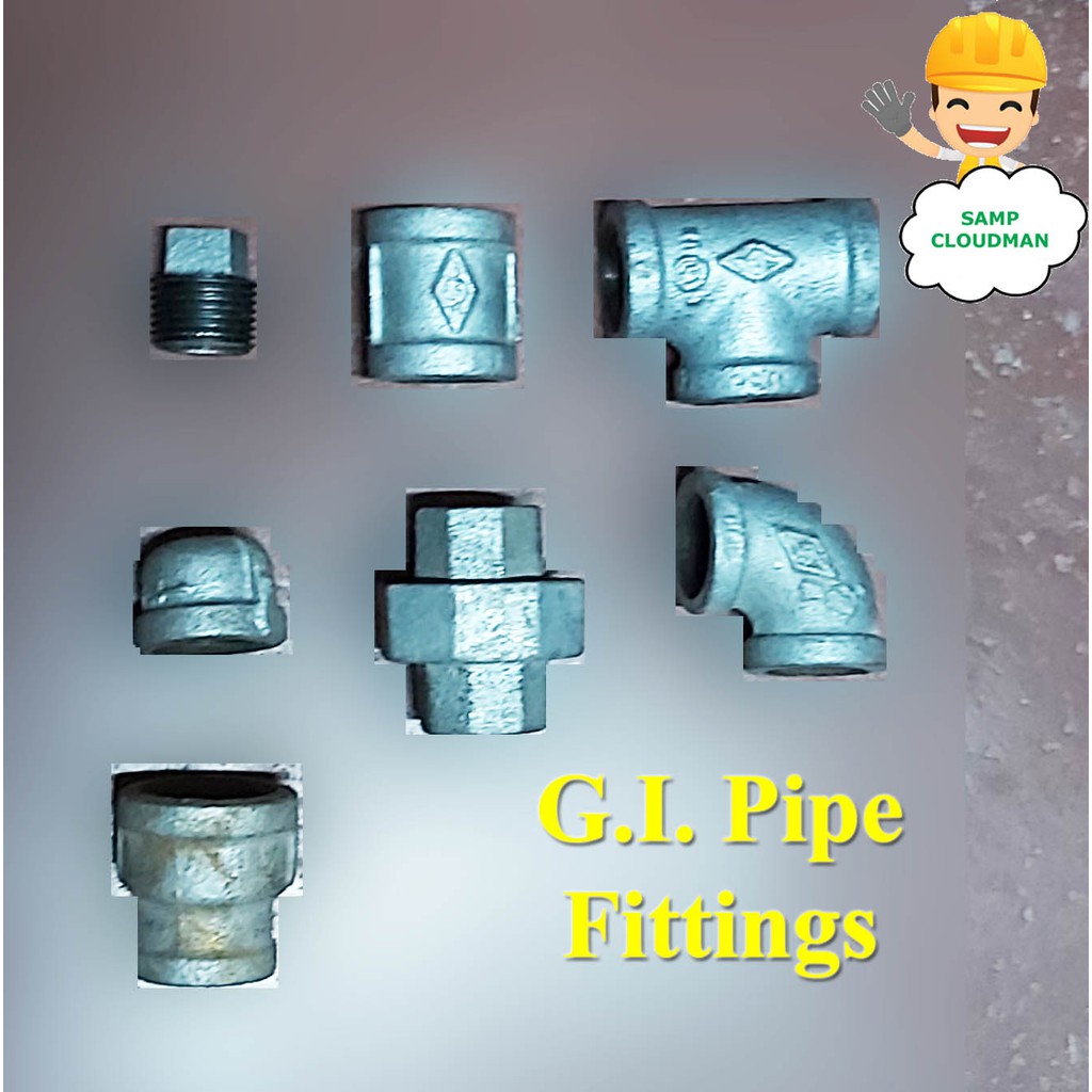 G.I. Pipe Fittings Galvanize Fittings 1/2 3/4 1 inches Coupling Elbow