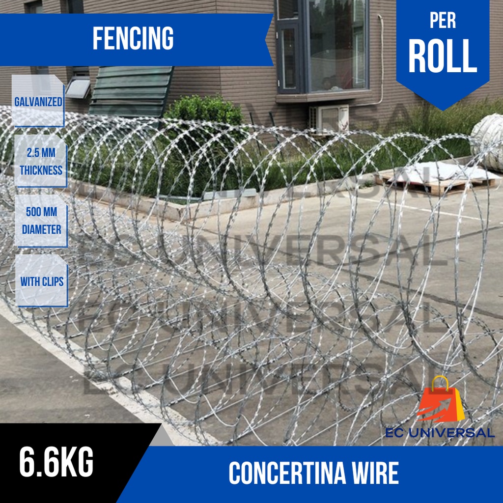 (57 meters) Heavy Duty Concertina Wire Military Barbed Wire Combat ...