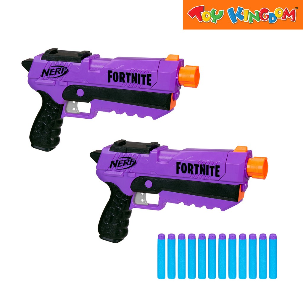 NERF Fortnite DP-E Exclusive Dart Blaster Toy Dual 3-Dart Blasting