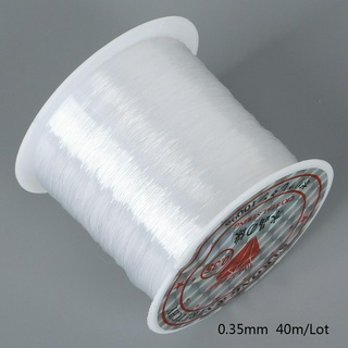 0.35mm*40m 1PC Fishing Line Transparent Rope Bead String DIY Necklace  Bracelet Jewelry Making Accessories