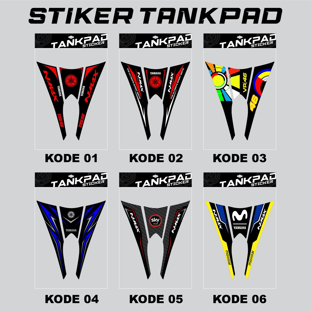 MOTORCYCLE TANKY TANKPAD PAD TANK PROTECTION STICKER NMAX 155 LAMA ...