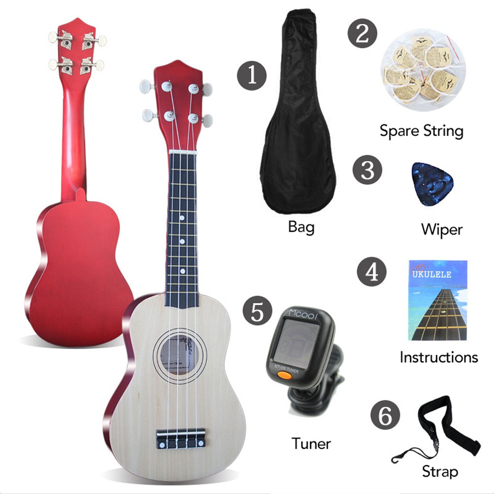 [recommended by store manager]21 inches Ukelele Ukulele Set Basswood ...