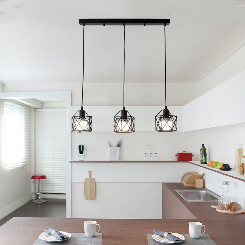 【IN STOCK】Minimalist Personality American Style Retro Pendant Lights Living  Room Restaurant vintage Lamp