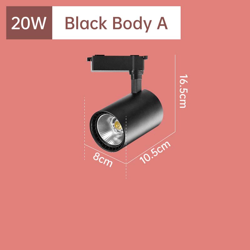 CANMEIJIA LED Track Light Rail Lamp Cob Fixture 220v Ceiling Spot 30w