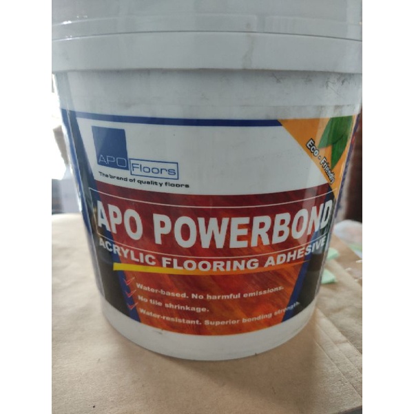 Apo Powerbond acrylic flooring adhesive (gallon) Shopee Philippines
