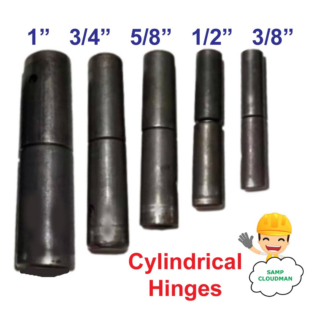 Regular Cylindrical Hinges 3/8, 1/2, 5/8, 3/4, 1 Per PIECE Cylindrical