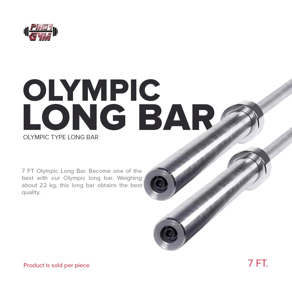 Olympic Bar 7 Feet/2.2 m Olympic Barbell Bar Shopee Philippines