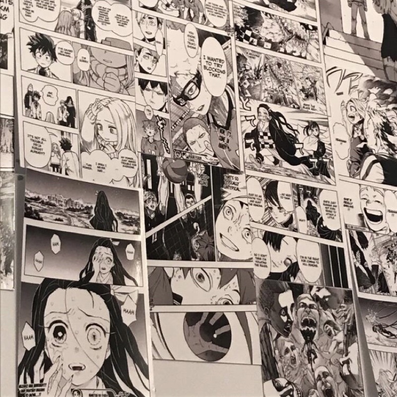 Anime Poster Manga Collage Wall Art Photo Panel 