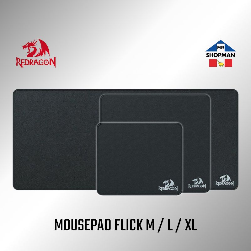 Redragon Flick Mousepad Medium Large XL Mouse pad Shopee Philippines