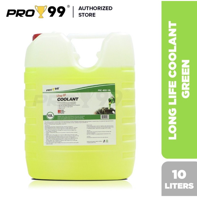 Pro 99 Coolant ready to use 10 liters LONG LIFE COOLANT | Shopee ...