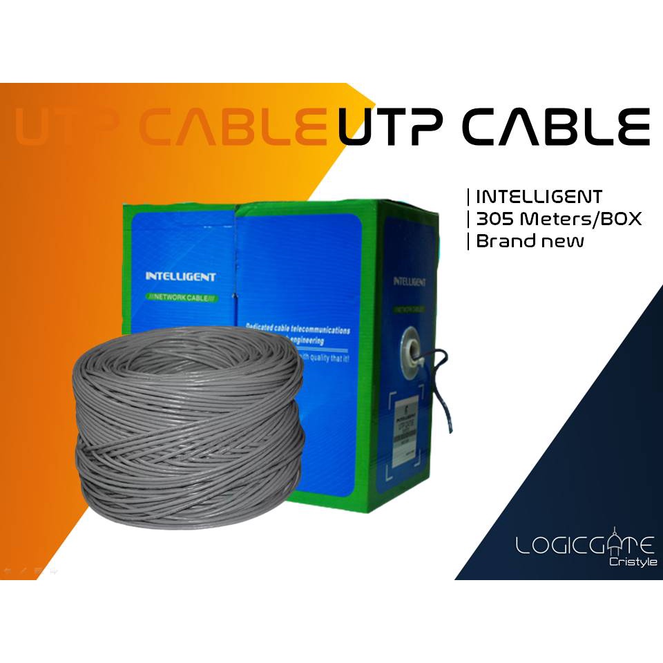 UTP CABLE CAT 6 .6 305m/box Heavy Duty Cable Shopee Philippines