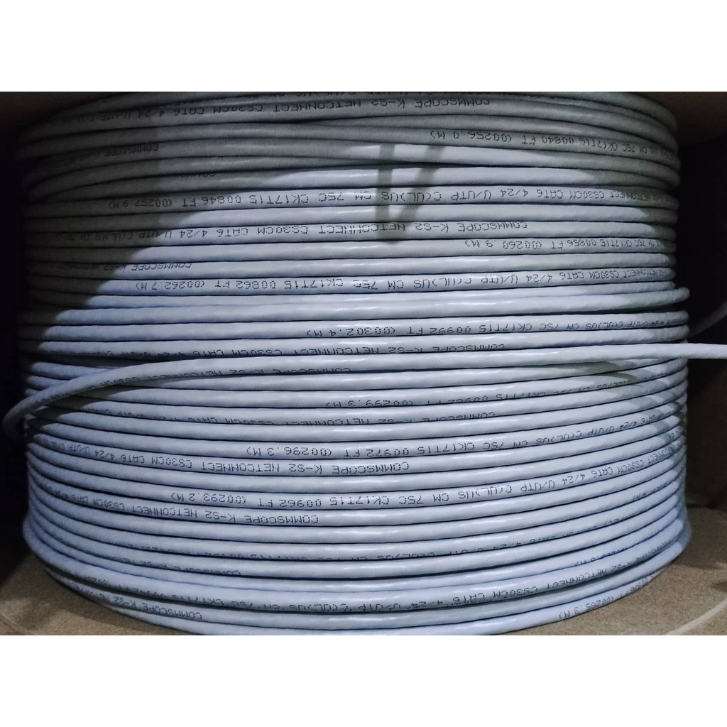 305M Commscope Cat6 UTP Cable Pure Copper High Quality Network Lan