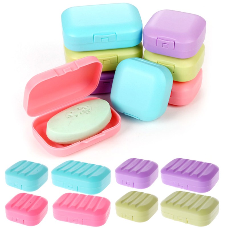Mini Soap Box Bathroom Dish Plate Case Home Shower Travel Holder ...