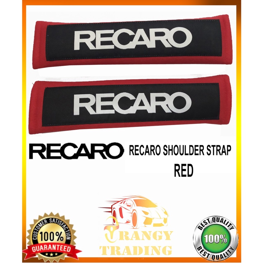 Universal RECARO Shoulder Strap Red (Car Accessories) Shopee Philippines
