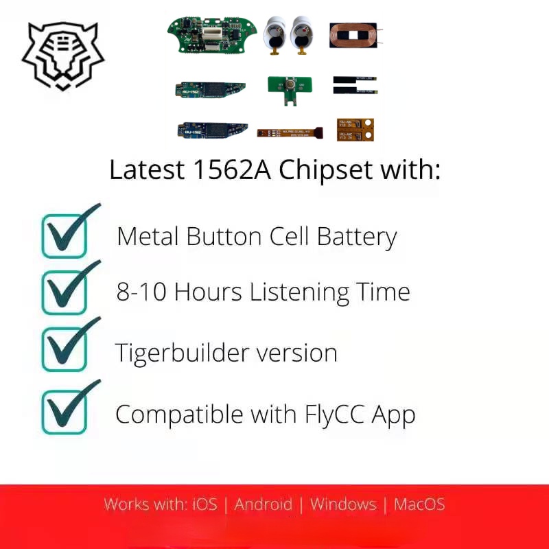 MiLu FLYCC AIRREPS Airoha 1562A Tiger Builder ANC Earbuds -42DB Real ...