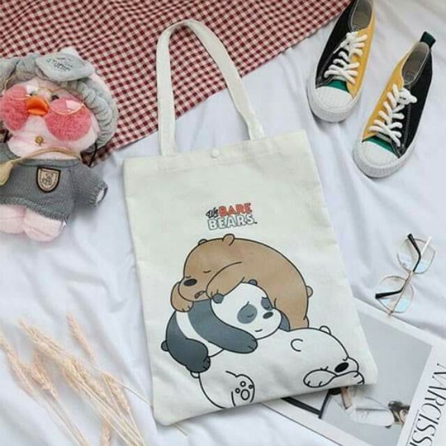 Miniso we bare discount bears tote bag