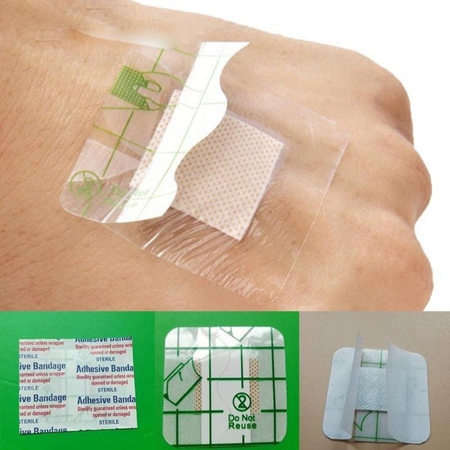 25pcs/60pcs Medical Adhesive Square Wound Stickers Waterproof First Aid ...