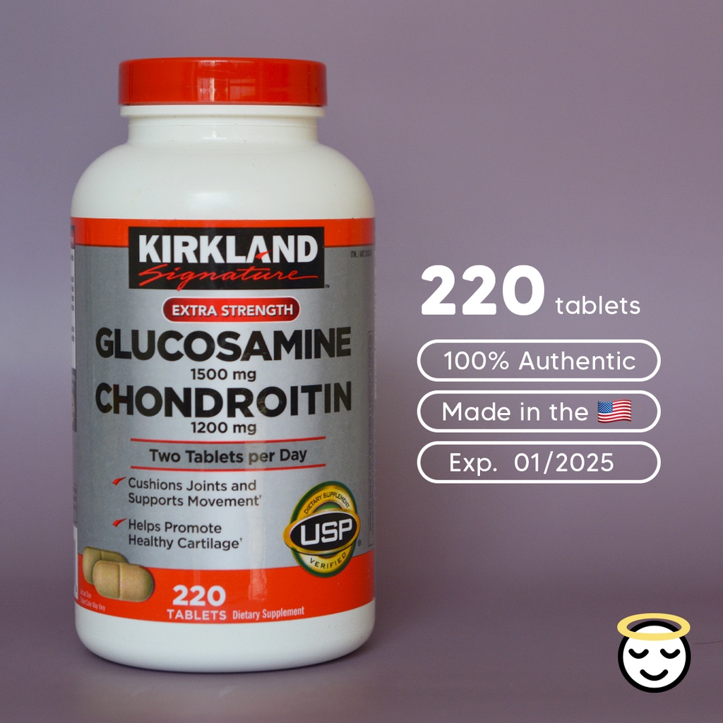 Kirkland Signature Glucosamine & Chondroitin, 220 Tablets [EXP 02/2025