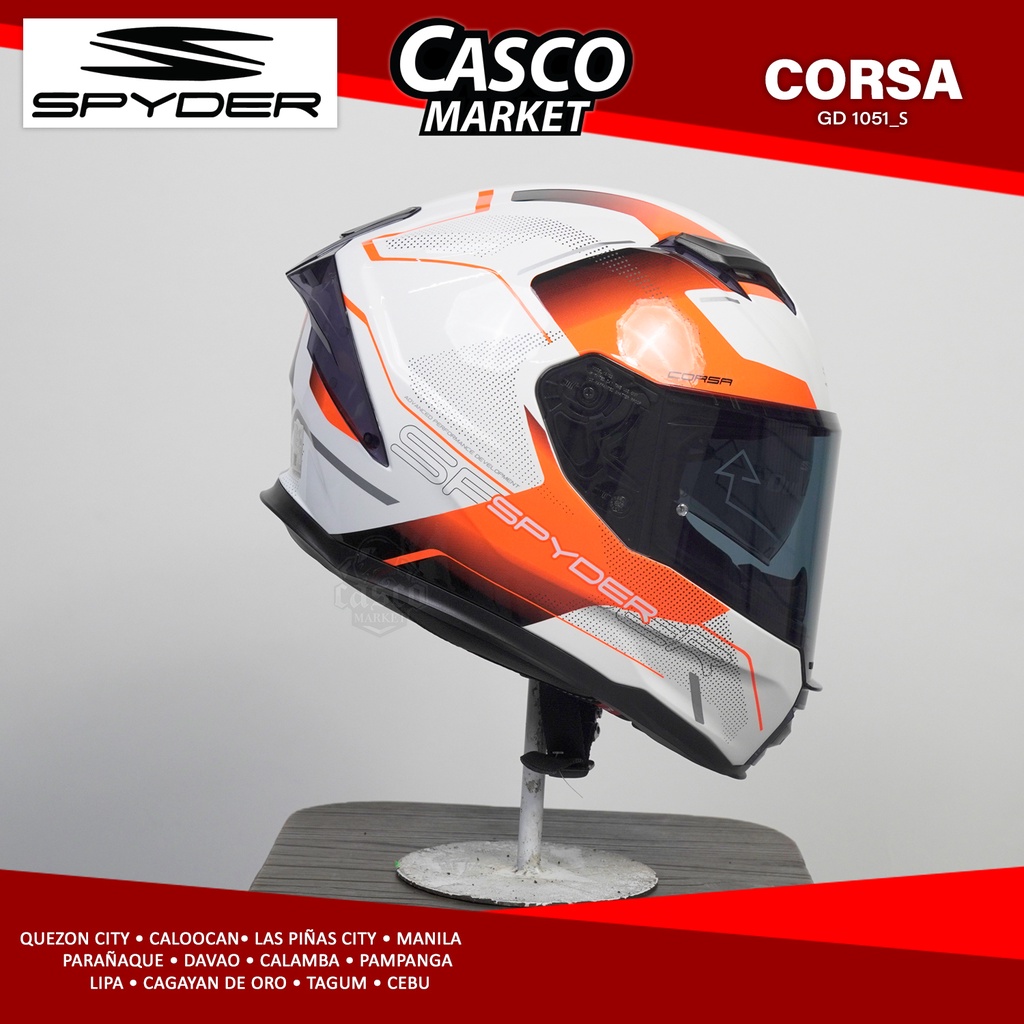 Spyder store orange helmet