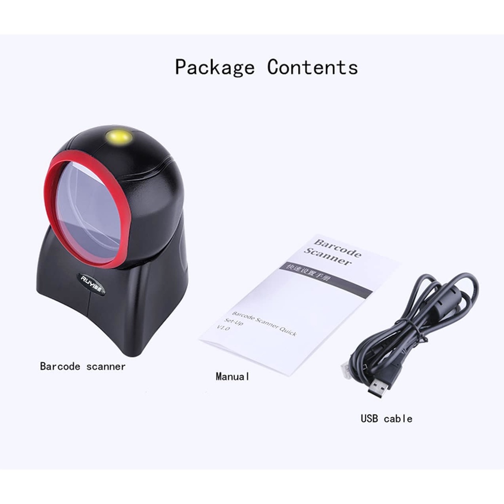 Handsfree Barcode Scanner 2D Desktop Barcode Reader Platform QR Code