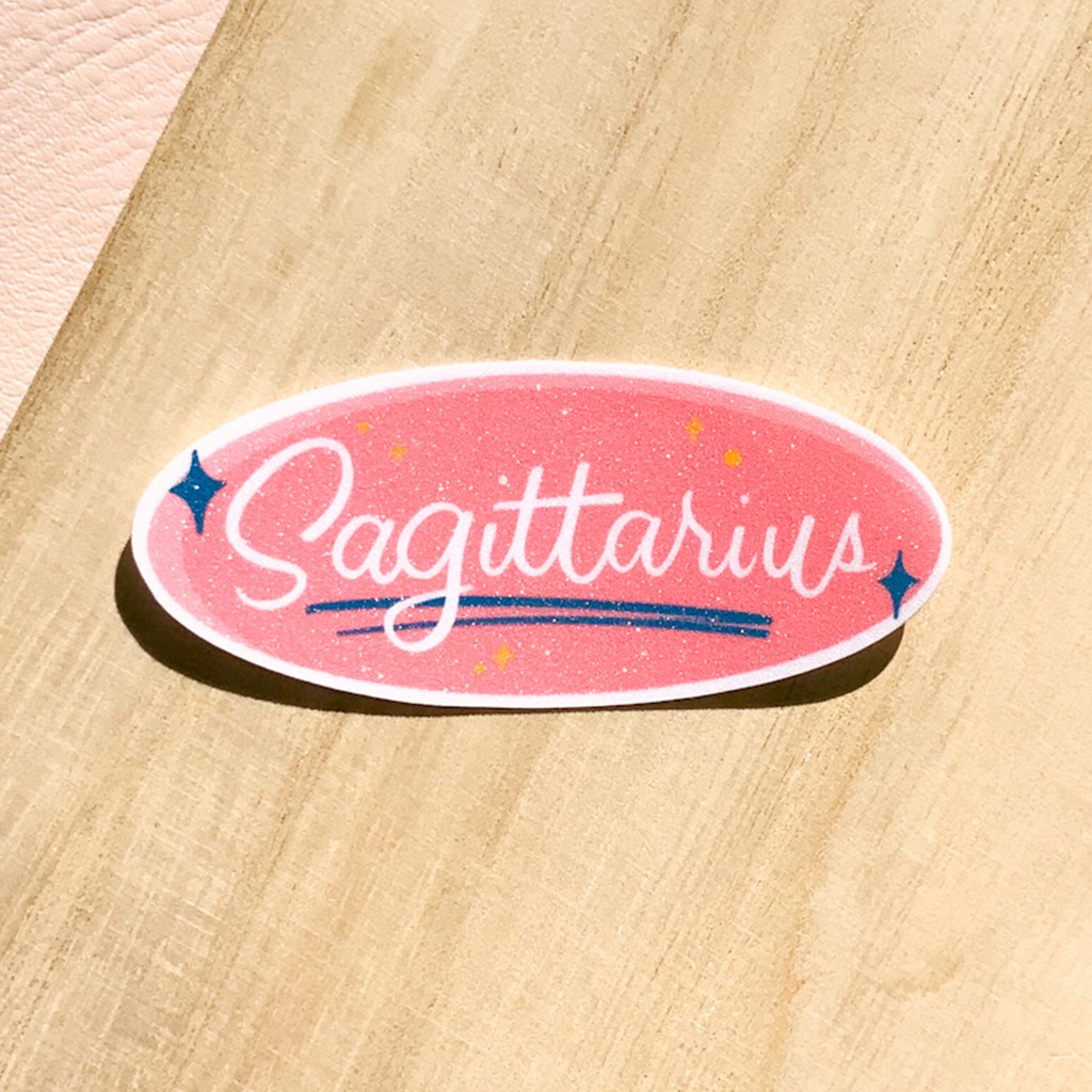 Sagittarius | Vinyl Glitter Sticker | Zodiac, Astrology | Andy Lam ...