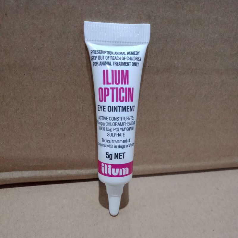 Ilium OPTICIN EYE OINTMENT 5GR Dog Cat EYE OINTMENT Medicine Shopee