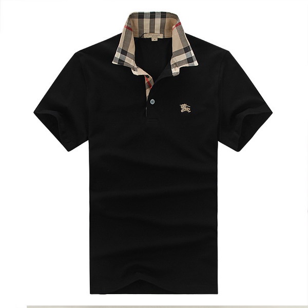 4 Colors High Quality Burberry Shirts Fashion New Cotton Slim Short Sleeve  Polo Shirts Black/White/G | Shopee Philippines