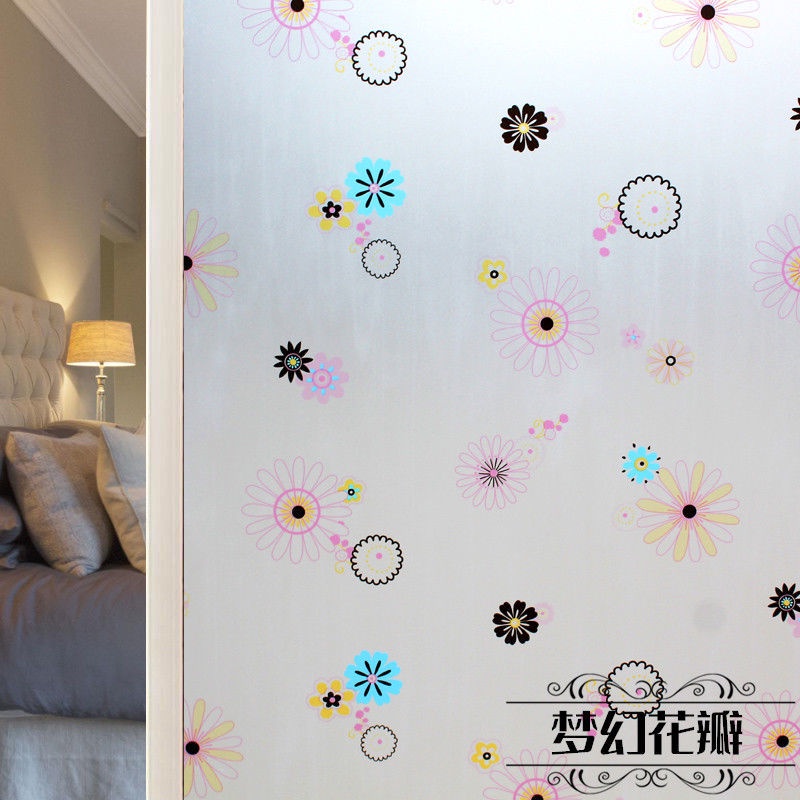 45/60CM Frosted glass paste transparent opaque selfadhesive shading window paste toilet